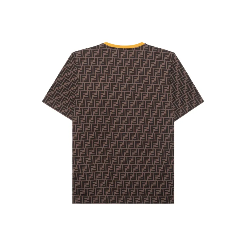 Tシャツ・カットソー FENDI Men T Shirts FZC358AU7S Brown FENDI T-Shirts Men Brown - POIZON