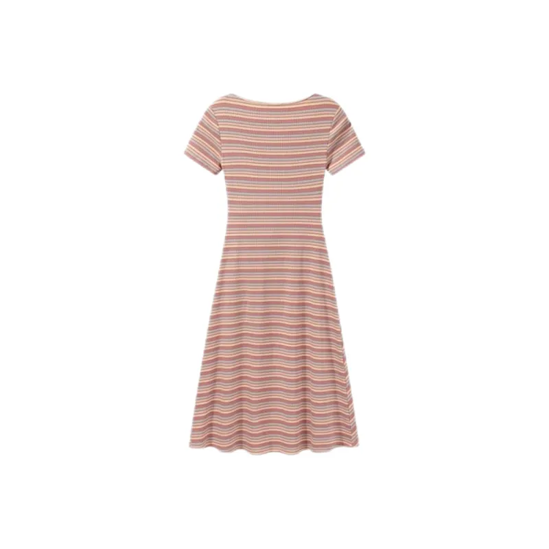 ABBY GODDESS Short Sleeved Dress Women's Pink-1