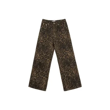 HEIYIXIANSHENG Jeans Unisex Coffee