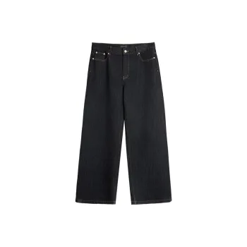 Dupu Contracted Jeans Men Black