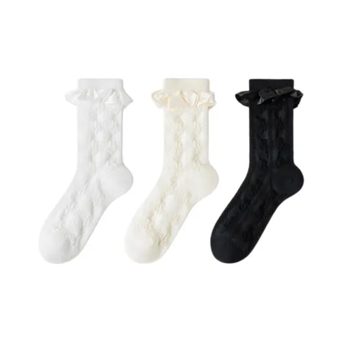 Temooues Mid Calf Socks Women's 3 Pack