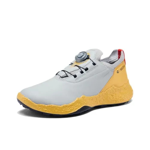 Ecco GOLF BIOM H5 Low Top Golf Shoes Men's Gray Yellow