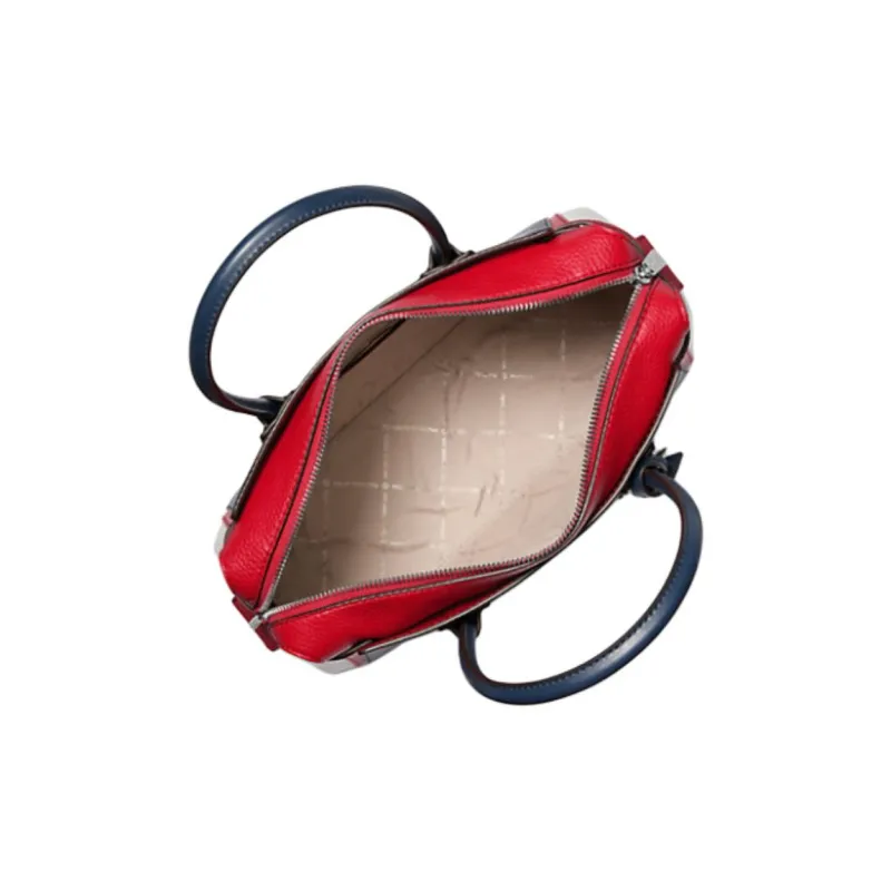 MICHAEL KORS Maisie Polyurethane Crossbody One Shoulder Handbags Medium Size Women's Black & Red-1