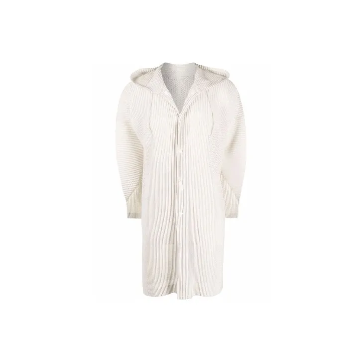 Homme Plissé Issey Miyake Trench Coats Men Beige-0
