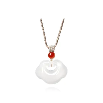 Love Jewelry Natural Chalcedony Jade Necklaces Unisex