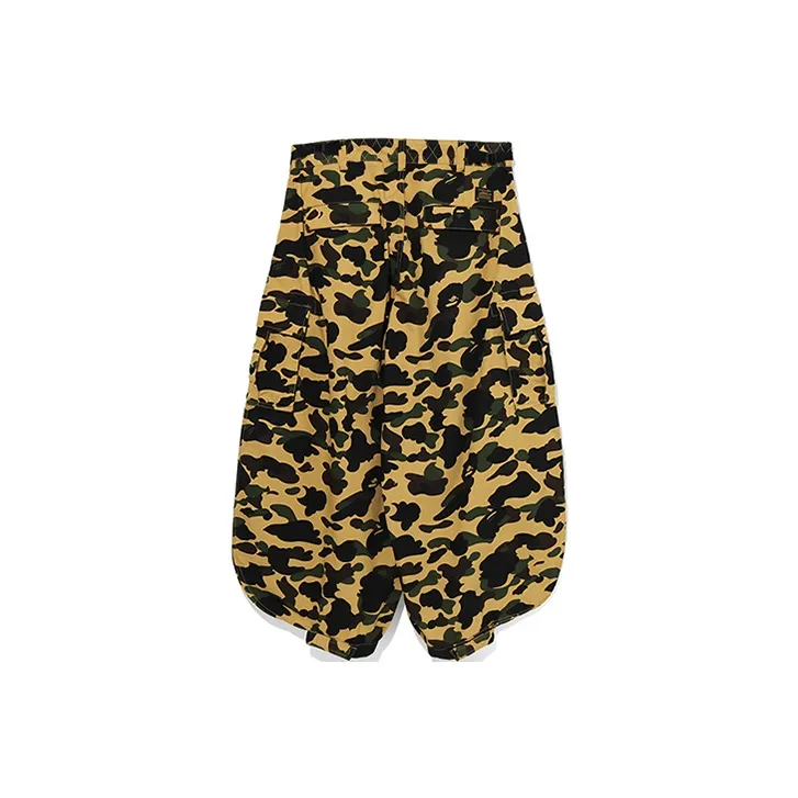 A BATHING APE Knitted Sweatpants Men Yellow-0