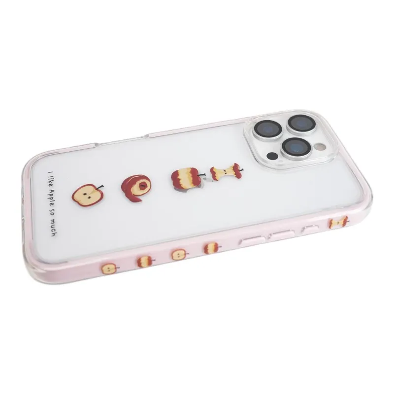 Sopi Acrylic Material 2 in 1 Apple Core Phone Cases Compatibility With IPhone 16/15/13/14/Pro/Max-11