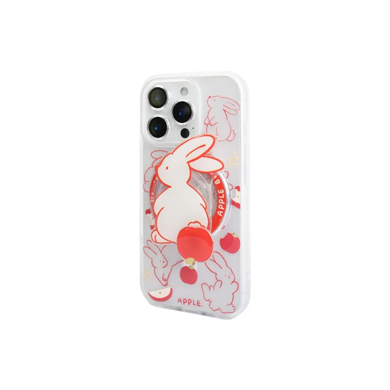 Wei Xin Acrylic Material Red Thread Rabbit Apple Phone Cases Compatible With IPhone 16/15 Pro Max/Apple 13/14 Pro/Max-2