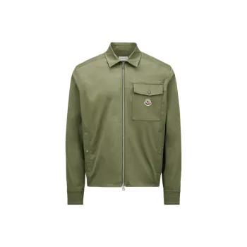Moncler Ciamicia Logo Patch Zipped Shirt Jacket