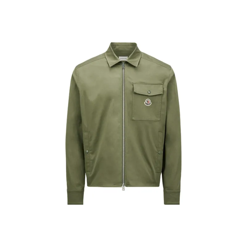 Moncler Ciamicia Logo Patch Zipped Shirt Jacket-0