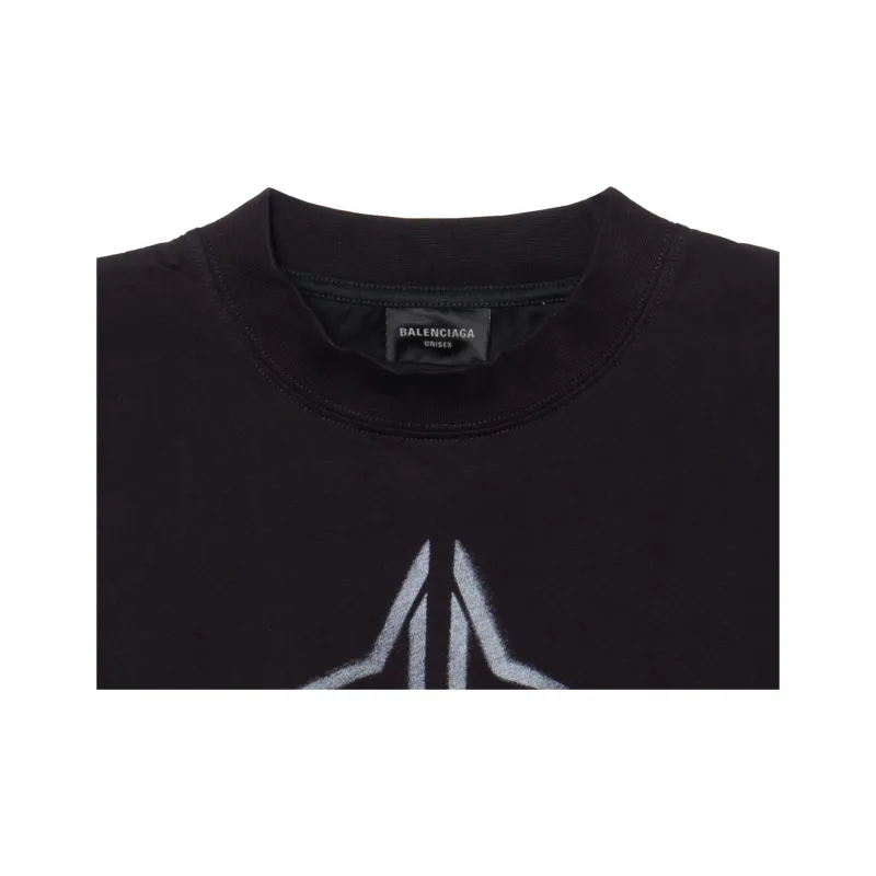 Balenciaga Bb Logo Printed Crewneck T Shirt-8