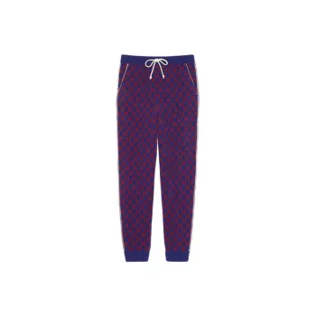 GUCCI Knitted Sweatpants Men Dark Blue