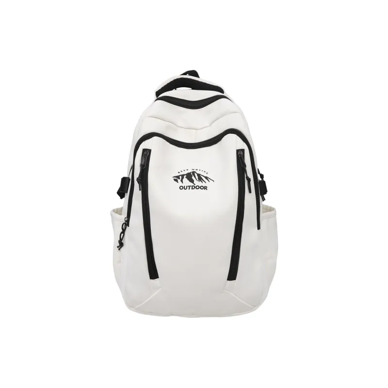 URBAN FOREST Nylon Backpack Unisex Orange/Green/Red/Black/White-19