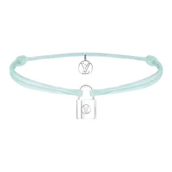 LOUIS VUITTON Recycled Silver, Organic Cotton Bracelets Women's Light Green