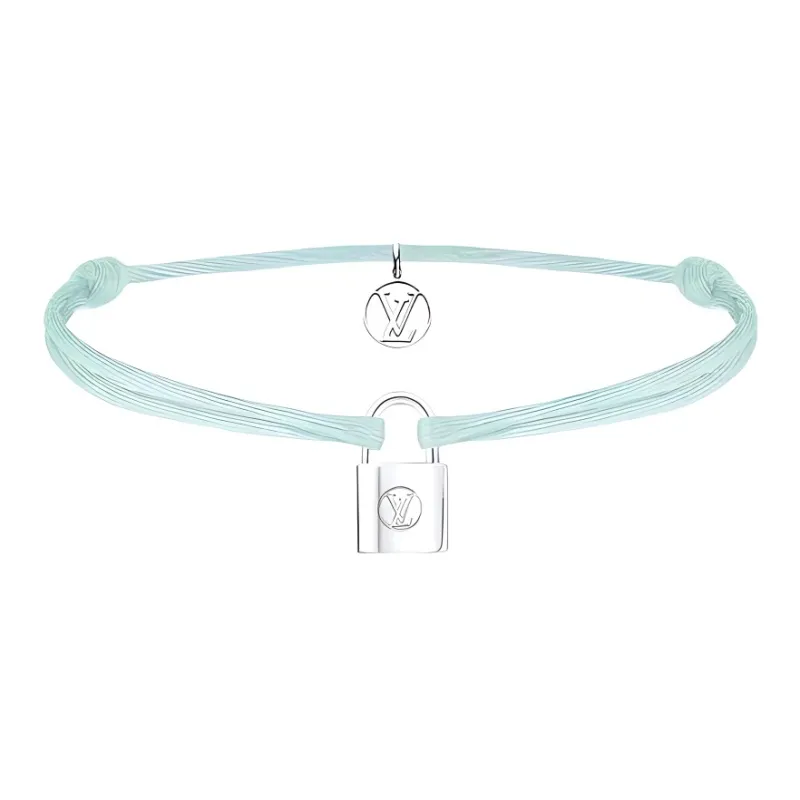 LOUIS VUITTON Recycled Silver, Organic Cotton Bracelets Women's Light Green-0