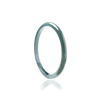 Artisan Lock Heart Jade Glutinous Jade Bangles Unisex