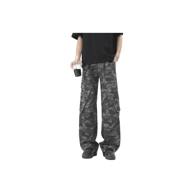 7 SEVFUN Jeans Unisex Camouflage Gray-0
