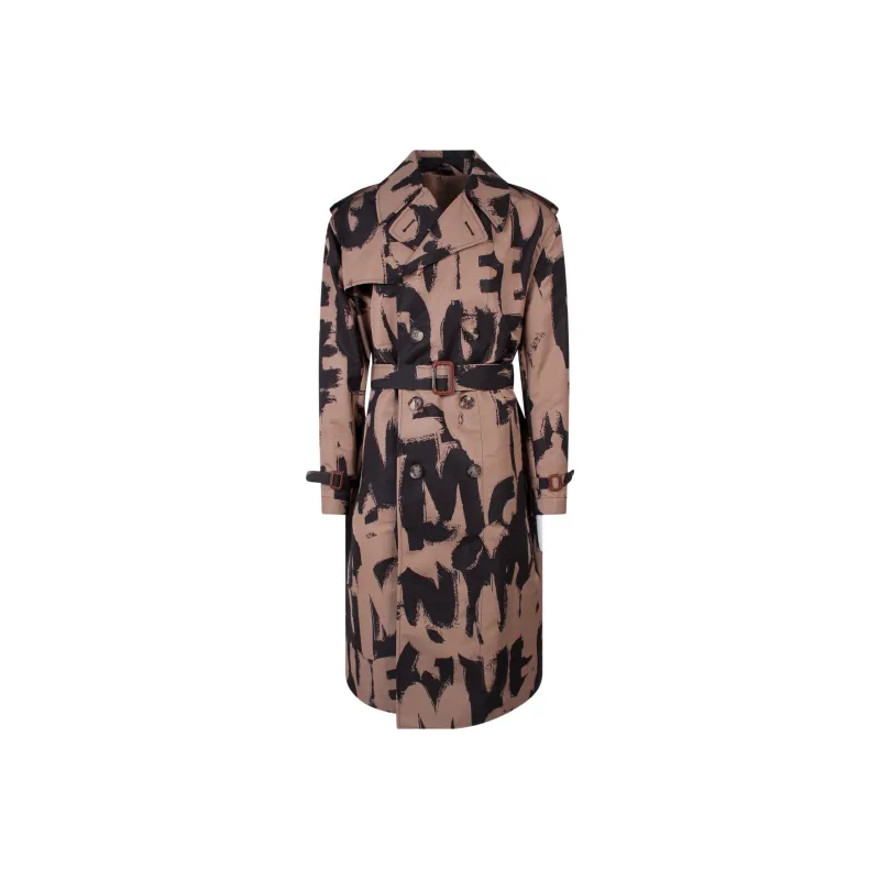 Alexander McQueen Trench Coats Men Beige-0