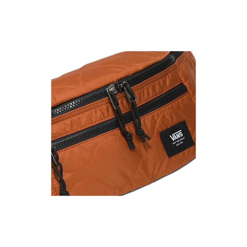 Vans Ward Nylon Shoulder Bag Crossbody Bag Fanny Pack Unisex Reddish Brown-3