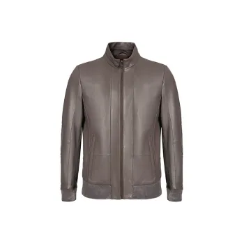 LIU·JO UOMO Leather Jackets Men Light Brown