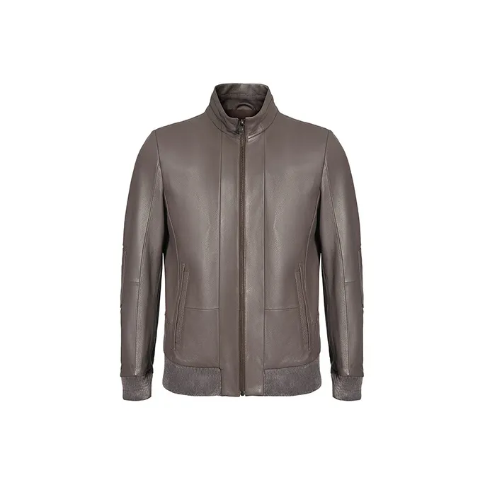 LIU·JO UOMO Leather Jackets Men Light Brown-0