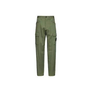 STONE ISLAND Cargo Pants Men Gray Green
