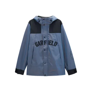 FUN X Garfield Trench Coat Unisex Blue