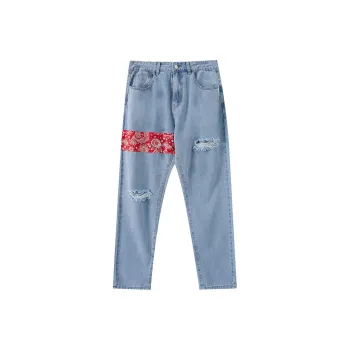 JUST VIBE Straight Jeans Unisex Denim Blue