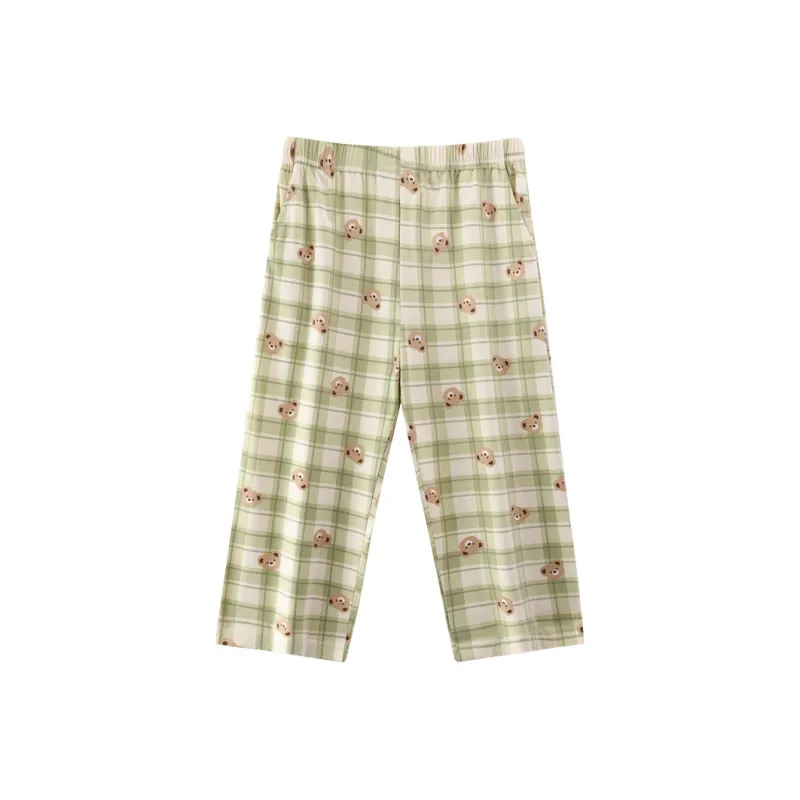 MADALLO Pajama Pants Women's Light Green-0