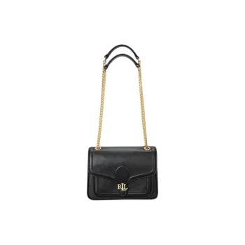 LAUREN RALPH LAUREN Leather Shoulder Bag Women's Black