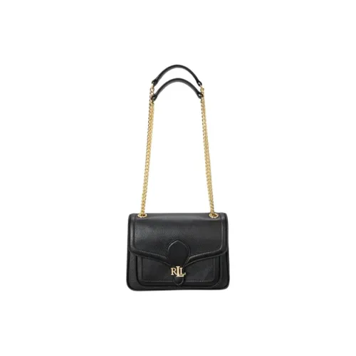 LAUREN RALPH LAUREN Leather Shoulder Bag Women's Black