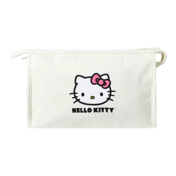 Sanrio Hello Kitty Polyester Makeup Bag, Clutch Women's White