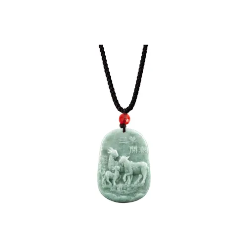 HUISHI Glutinous Jade Necklaces Unisex