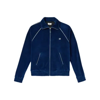 CELINE Triomphe Tracksuit Jacket In Velvet Jersey