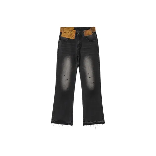 CONP Jeans Unisex Smoke Gray Black
