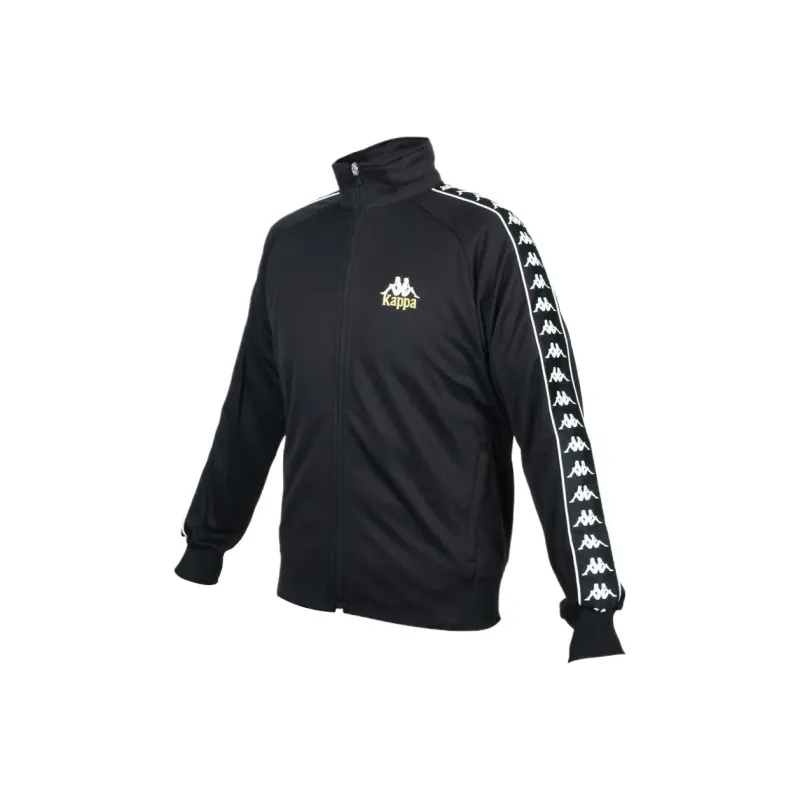 Kappa Jacket Men's Black White Gold-0