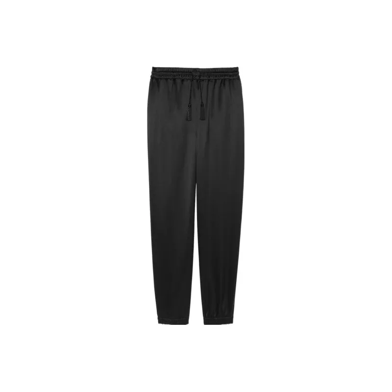 SAINT LAURENT Knitted Sweatpants Men Black-0