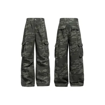 KEIRANDUN Jeans Unisex Camouflage
