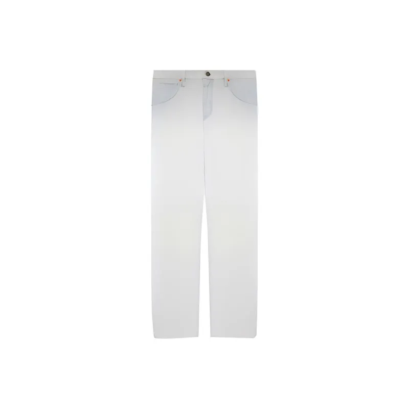 GUCCI Fw22 Tanabata Series Jeans Men's White-0