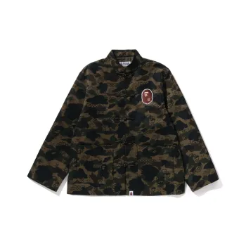 A BATHING APE X Clot Camo Ape Head Chinese Jacket