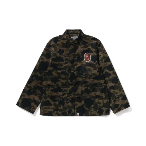 A BATHING APE X Clot Camo Ape Head Chinese Jacket