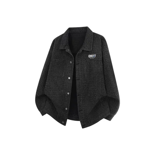 Qnxeey Jackets Coats Unisex Black