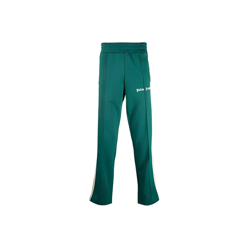 PALM ANGELS Knitted Sweatpants Men Green-0