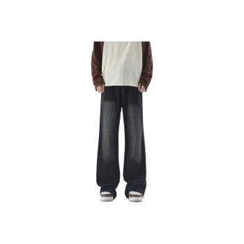 BEAR UNION Jeans Unisex Distressed White Gray