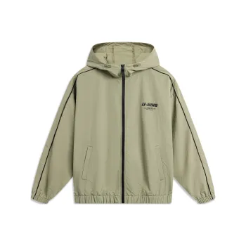 LiNing Lotus Leaf Trench Coat Unisex Agarwood Green