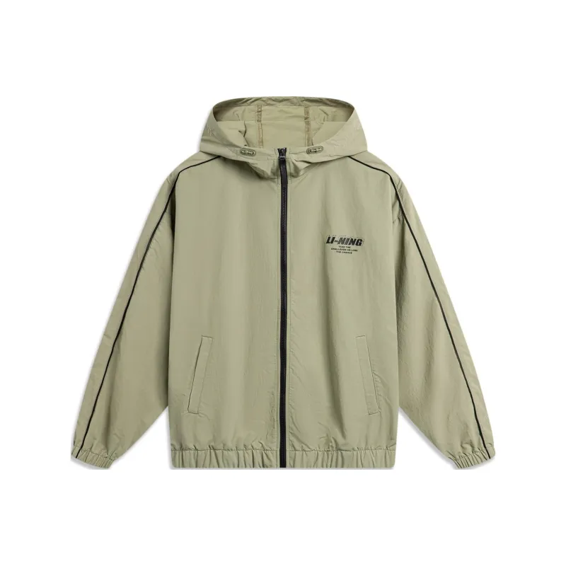 LiNing Lotus Leaf Trench Coat Unisex Agarwood Green-0