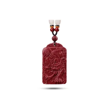 Dora Skewers Cinnabar Jade Pendants Unisex