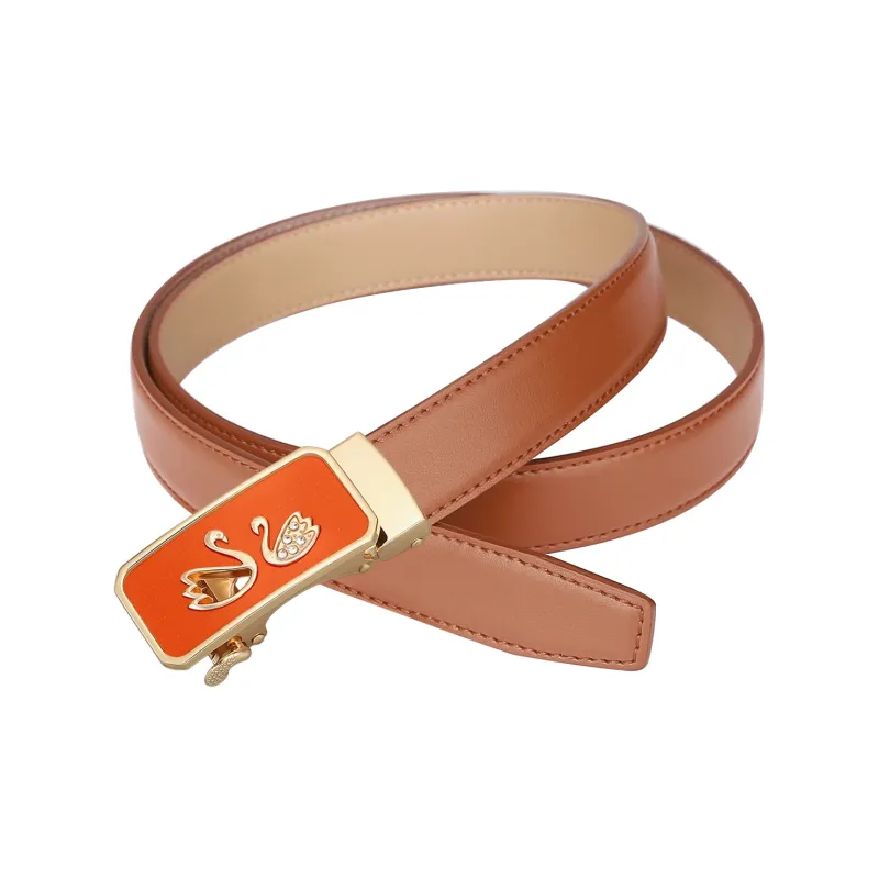 CATELLES Cow Split Leather Belts Women's 2.4cm-23