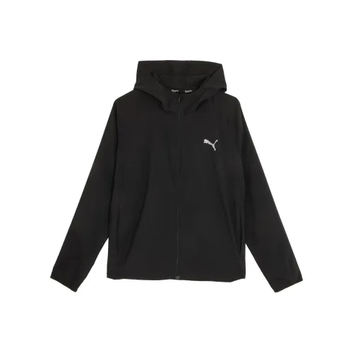 PUMA RUN FAVORITE WOVEN HOODED JACKET M Jacket Men's Black