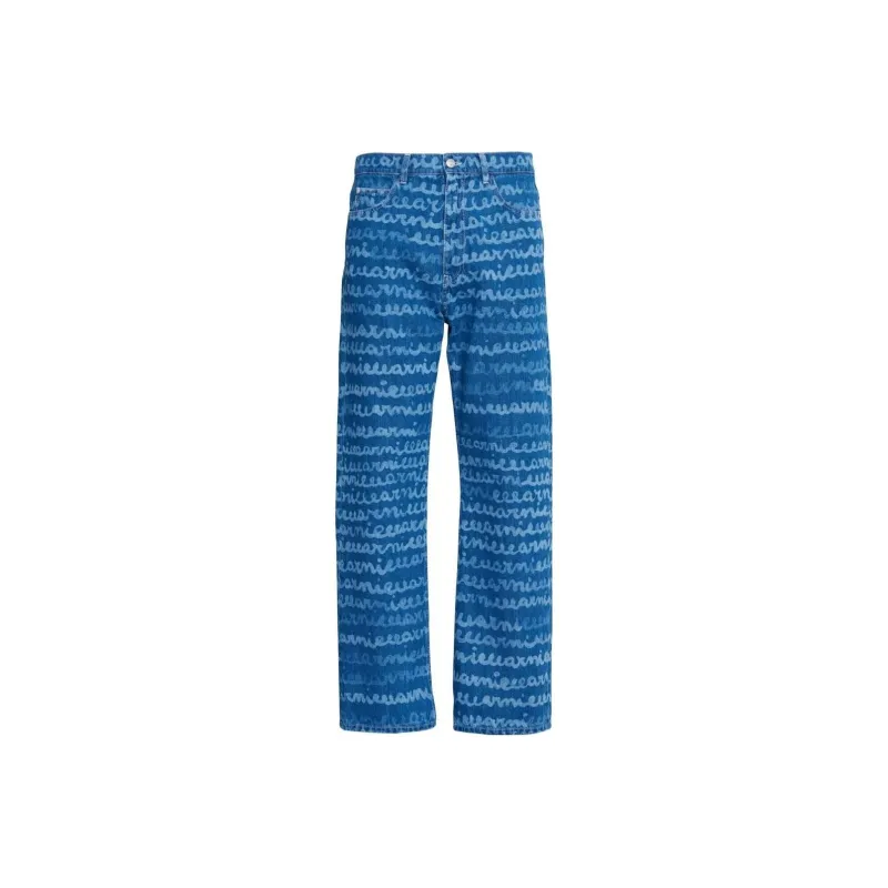 MARNI Straight Leg Printed Denim-0